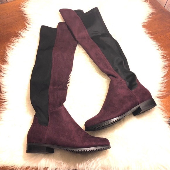 🎉Shoe’N Tale Wine over the knee Boots new in box - Picture 7 of 8
